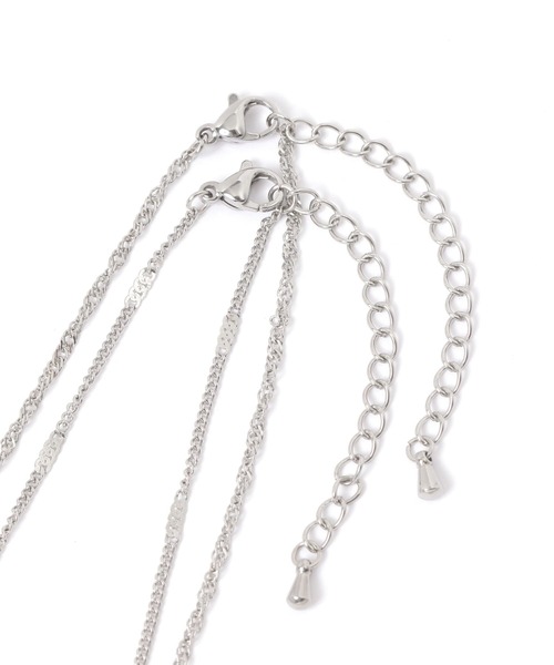 LEPSIM（レプシィム）の「ステンレス華奢ネックレス《2点セット》　656730（ネックレス・レディース・ゴールド/シルバー系その他/シルバー・ONE SIZE）」の7枚目の写真