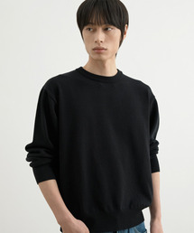 WHOLOVESART（フーラブズアート）の「ウォッシャブルセミクロップニットプルオーバー ブラック（ニット/セーター）」