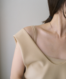 Plage（プラージュ）の「MY_tulle trim タンク（タンクトップ）」