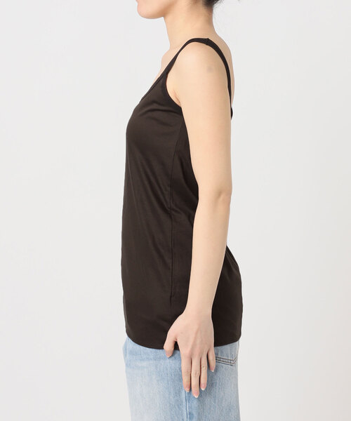 plage（プラージュ）の「MY_tulle trim タンク（タンクトップ・レディース・ベージュ/ブラウン・MEDIUM/SMALL）」の6枚目の写真