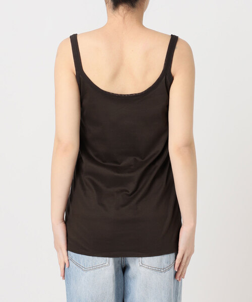 plage（プラージュ）の「MY_tulle trim タンク（タンクトップ・レディース・ベージュ/ブラウン・MEDIUM/SMALL）」の7枚目の写真