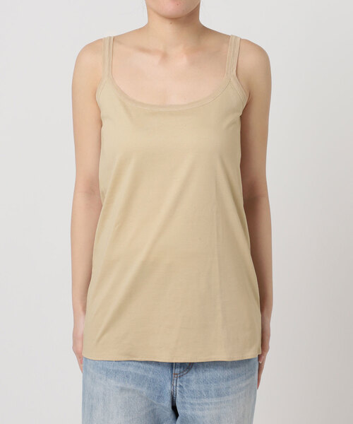 plage（プラージュ）の「MY_tulle trim タンク（タンクトップ・レディース・ベージュ/ブラウン・MEDIUM/SMALL）」の12枚目の写真