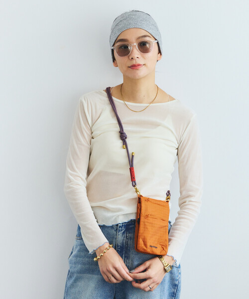 Topologie（トポロジー）の「Topologie/トポロジー Phone Sacoche フォンサコッシュ 【バッグ単体】（ショルダーバッグ・メンズ・ピンク/オレンジ/ブラック・ONE SIZE）」の13枚目の写真