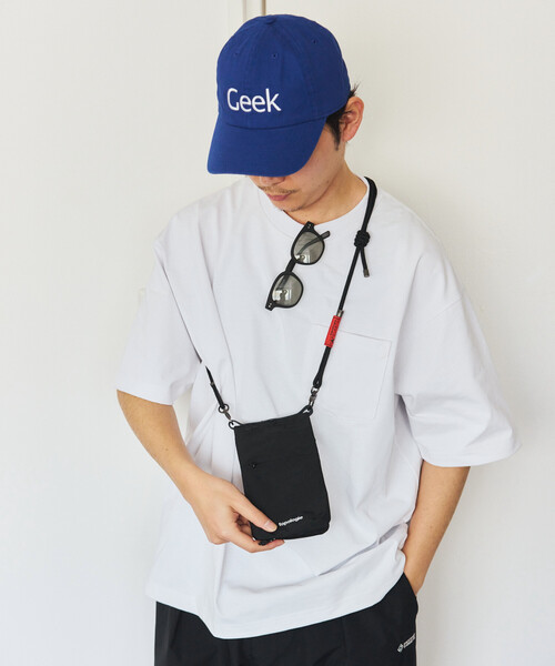 Topologie（トポロジー）の「Topologie/トポロジー Phone Sacoche フォンサコッシュ 【バッグ単体】（ショルダーバッグ・メンズ・ピンク/オレンジ/ブラック・ONE SIZE）」の16枚目の写真