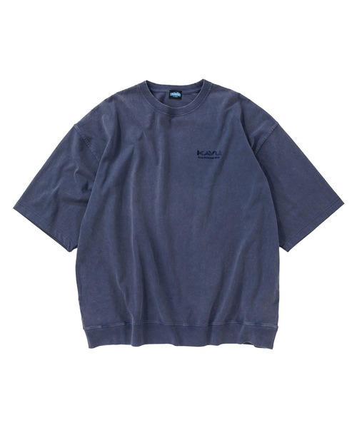 KAVU(カブー)の「KAVU/カブー Chemical Wash Tee/ケミカルウォッシュTシャツ(Tシャツ/カットソー・メンズ・ブラック/ネイビー/ライトグレー/サンドグレー・MEDIUM/LARGE)」の4枚目の写真