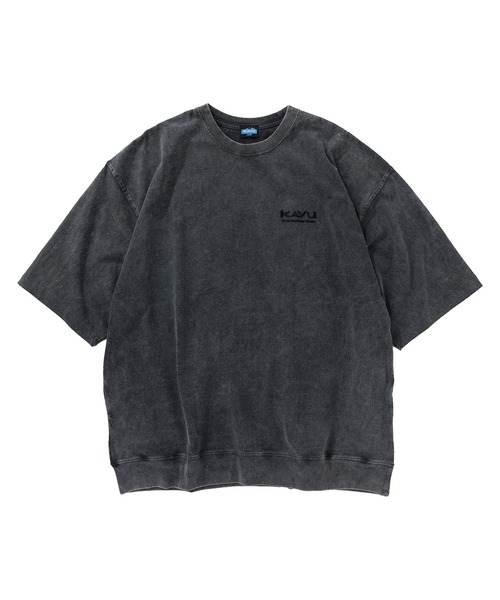 KAVU(カブー)の「KAVU/カブー Chemical Wash Tee/ケミカルウォッシュTシャツ(Tシャツ/カットソー・メンズ・ブラック/ネイビー/ライトグレー/サンドグレー・MEDIUM/LARGE)」の2枚目の写真
