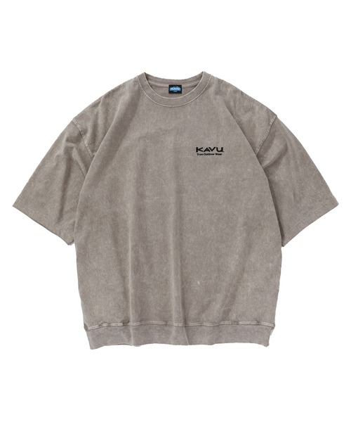 KAVU(カブー)の「KAVU/カブー Chemical Wash Tee/ケミカルウォッシュTシャツ(Tシャツ/カットソー・メンズ・ブラック/ネイビー/ライトグレー/サンドグレー・MEDIUM/LARGE)」の13枚目の写真