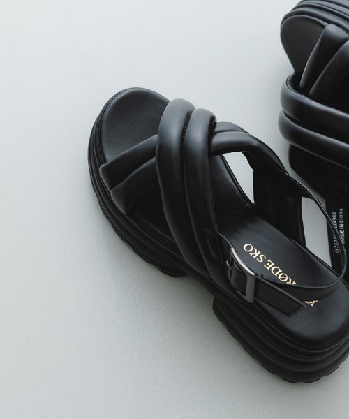 RODE SKO（ロデスコ）の「パテッドボリュームソールサンダル（サンダル・レディース・ベージュ/ブラック・36/38/37）」の10枚目の写真