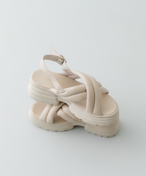 RODE SKO（ロデスコ）の「パテッドボリュームソールサンダル（サンダル・レディース・ベージュ/ブラック・36/38/37）」の18枚目の写真