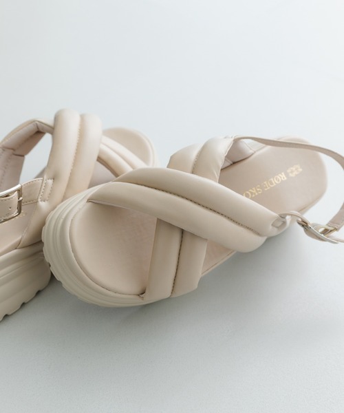 RODE SKO（ロデスコ）の「パテッドボリュームソールサンダル（サンダル・レディース・ベージュ/ブラック・36/38/37）」の22枚目の写真