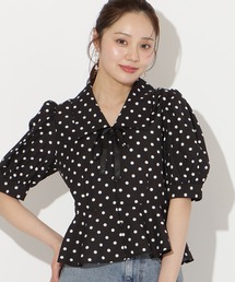 WILLSELECTION（ウィルセレクション）の「パフスリーブドットブラウス（シャツ/ブラウス）」