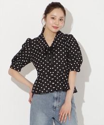 WILLSELECTION（ウィルセレクション）の「パフスリーブドットブラウス（シャツ/ブラウス）」