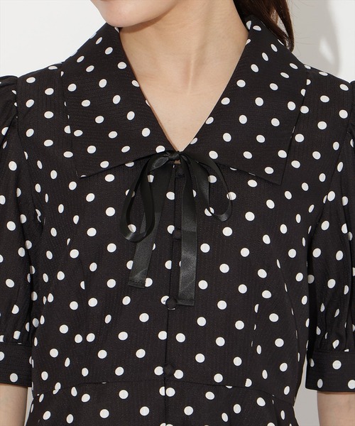 WILLSELECTION（ウィルセレクション）の「パフスリーブドットブラウス（シャツ/ブラウス・レディース・ホワイト/ブラック・FREE）」の18枚目の写真