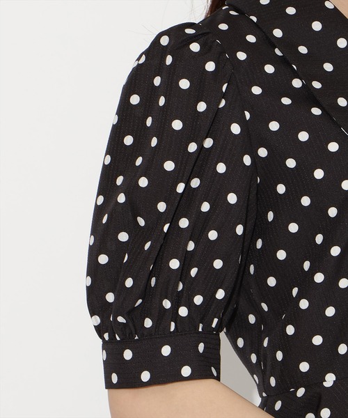 WILLSELECTION（ウィルセレクション）の「パフスリーブドットブラウス（シャツ/ブラウス・レディース・ホワイト/ブラック・FREE）」の19枚目の写真