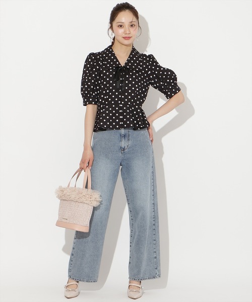 WILLSELECTION（ウィルセレクション）の「パフスリーブドットブラウス（シャツ/ブラウス・レディース・ホワイト/ブラック・FREE）」の21枚目の写真