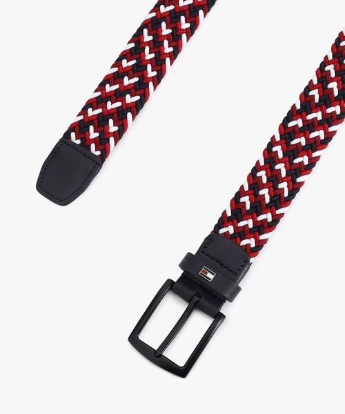 TOMMY HILFIGER(トミーヒルフィガー)の「エラスティックメッシュベルト(ベルト・メンズ・ネイビー/ブルー・85cm/95cm)」の3枚目の写真