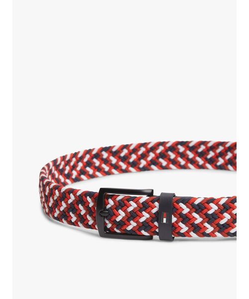 TOMMY HILFIGER(トミーヒルフィガー)の「エラスティックメッシュベルト(ベルト・メンズ・ネイビー/ブルー・85cm/95cm)」の4枚目の写真