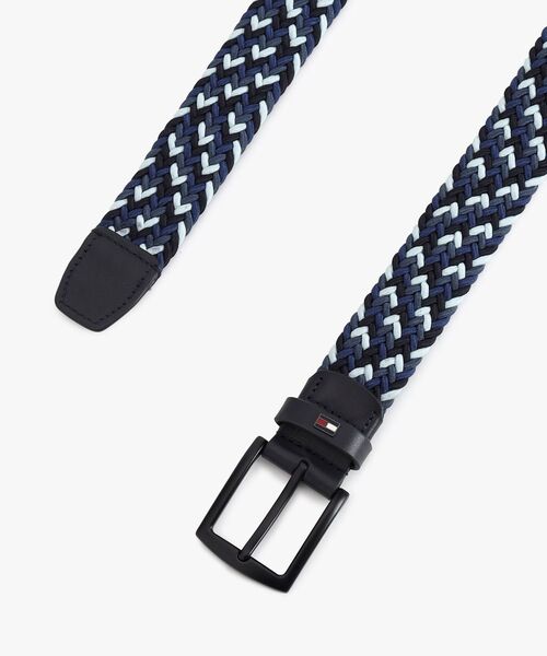 TOMMY HILFIGER(トミーヒルフィガー)の「エラスティックメッシュベルト(ベルト・メンズ・ネイビー/ブルー・85cm/95cm)」の6枚目の写真