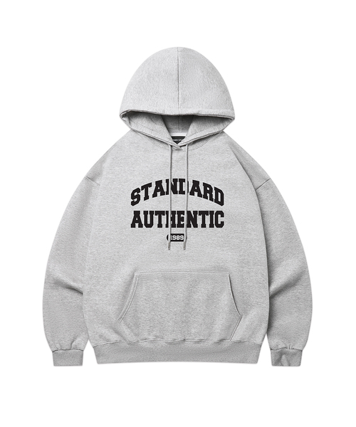 1989STANDARD(1989スタンダード)の「AUTHENTIC フードパーカー (STHSTD-0007)(パーカー・レディース・ライトグレー/ダークグレー/ネイビー/ブラック・LARGE/MEDIUM/X-LARGE)」の1枚目の写真