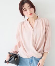 le.coeur blanc | バーボタンカシュクールブラウス(シャツ/ブラウス)