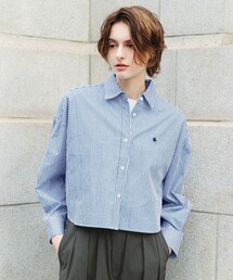 【POLO BCS別注】プレッピークロップドシャツ