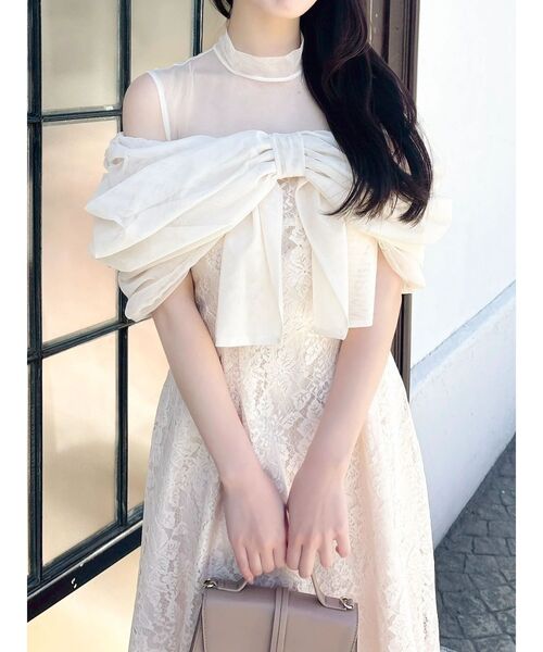 ビッグリボンフレアドレス（ドレス）｜dazzlin（ダズリン）の