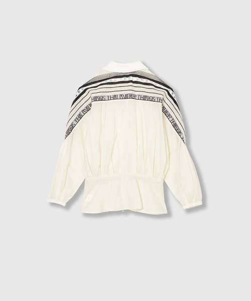 THINGS THAT MATTER（シングス ザット マター）の「TORCHON LACE SWITCHING ZIP-UP BLOUSON / トーション レース スイッチング ジップアップ ブルゾン（ブルゾン・レディース・ベージュ/ブラック・FREE）」の22枚目の写真