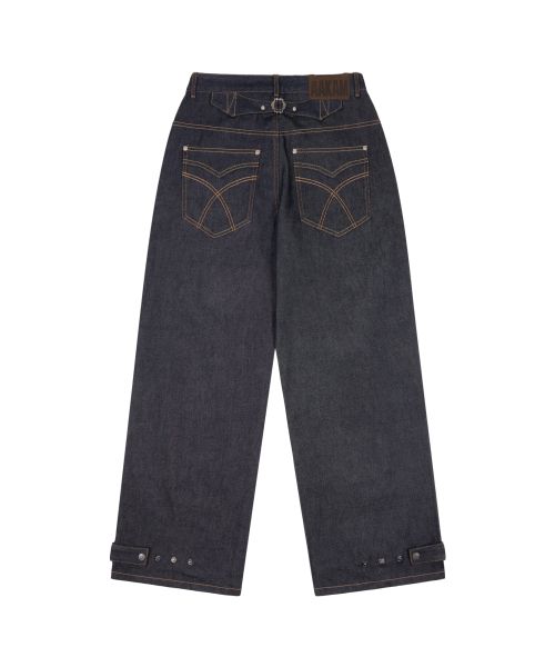 AAKAM(アーカム)の「Steve Cinch Back Denim Pants (Blue)(デニムパンツ・レディース・その他・1/2)」の2枚目の写真