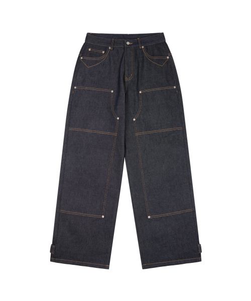 AAKAM(アーカム)の「Steve Cinch Back Denim Pants (Blue)(デニムパンツ・レディース・その他・1/2)」の3枚目の写真