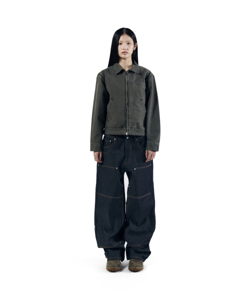 AAKAM(アーカム)の「Steve Cinch Back Denim Pants (Blue)(デニムパンツ・レディース・その他・1/2)」の4枚目の写真