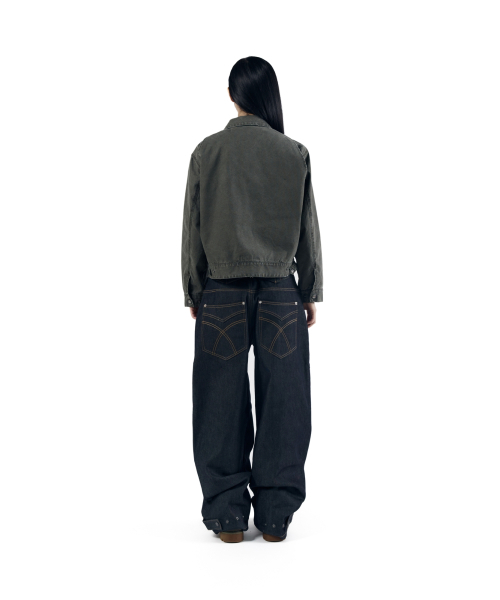 AAKAM(アーカム)の「Steve Cinch Back Denim Pants (Blue)(デニムパンツ・レディース・その他・1/2)」の6枚目の写真