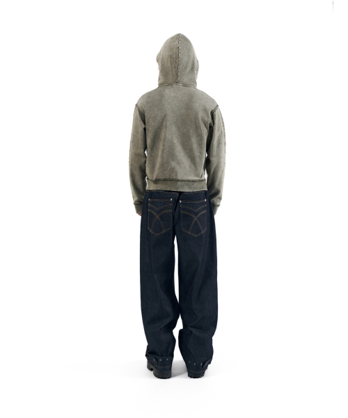 AAKAM(アーカム)の「Steve Cinch Back Denim Pants (Blue)(デニムパンツ・レディース・その他・1/2)」の12枚目の写真