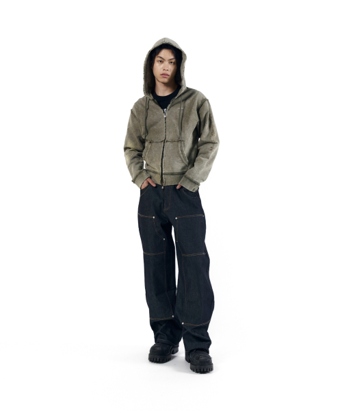 AAKAM(アーカム)の「Steve Cinch Back Denim Pants (Blue)(デニムパンツ・レディース・その他・1/2)」の13枚目の写真
