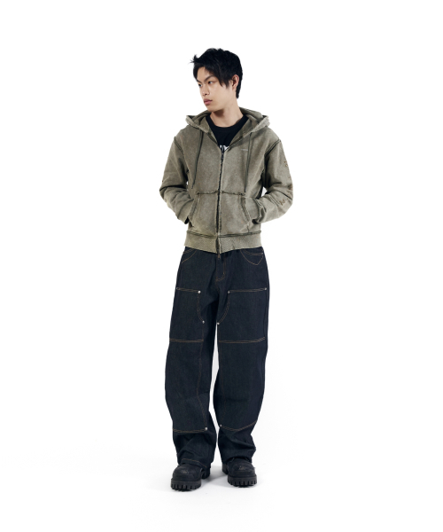 AAKAM(アーカム)の「Steve Cinch Back Denim Pants (Blue)(デニムパンツ・レディース・その他・1/2)」の14枚目の写真
