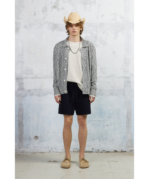 KUME(クメ)の「Men Slub Melange Knitted Cardigan, Gray(ニット/セーター・メンズ・その他・MEDIUM/LARGE)」の3枚目の写真