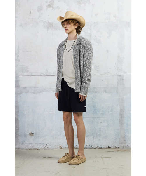 KUME(クメ)の「Men Slub Melange Knitted Cardigan, Gray(ニット/セーター・メンズ・その他・MEDIUM/LARGE)」の4枚目の写真