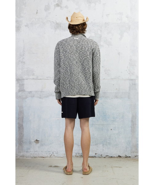 KUME(クメ)の「Men Slub Melange Knitted Cardigan, Gray(ニット/セーター・メンズ・その他・MEDIUM/LARGE)」の5枚目の写真