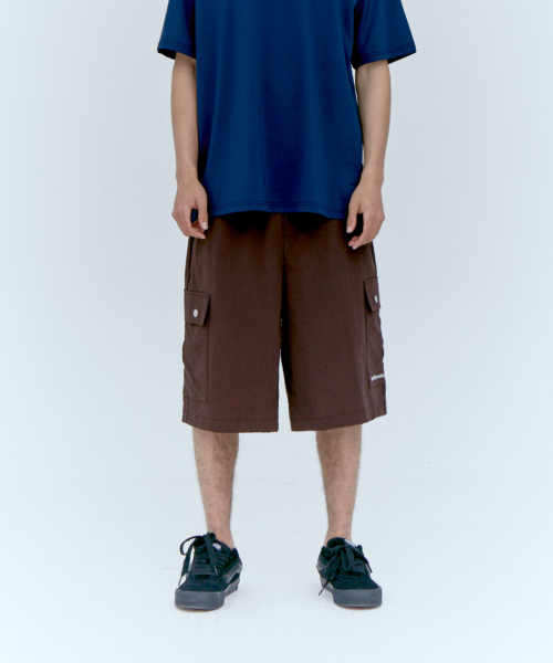 Rest&Recreation(レストアンドレクリエーション)の「NYLON CARGO SHORTS - BROWN(その他パンツ・レディース・その他・SMALL/LARGE)」の5枚目の写真
