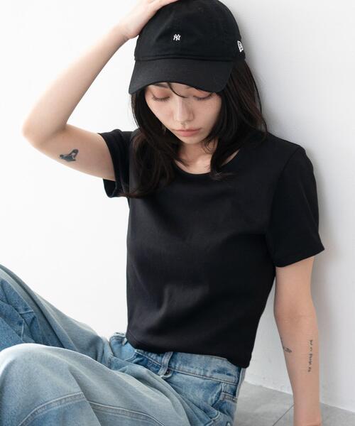 WEGO(ウィゴー)の「WEGO/【26年春夏新作】コンパクトリブT(Tシャツ/カットソー・レディース・ホワイト/ブラック・MEDIUM/SMALL)」の2枚目の写真