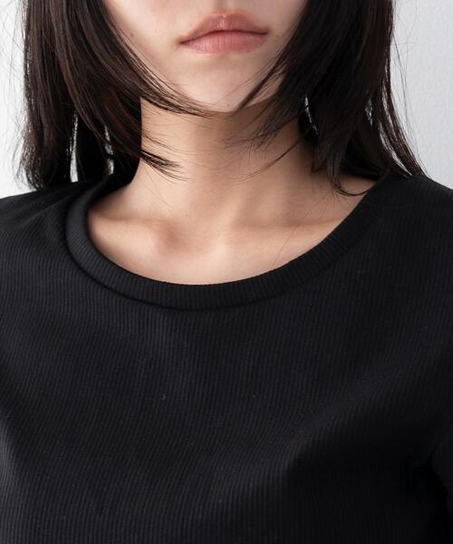 WEGO(ウィゴー)の「WEGO/【26年春夏新作】コンパクトリブT(Tシャツ/カットソー・レディース・ホワイト/ブラック・MEDIUM/SMALL)」の5枚目の写真