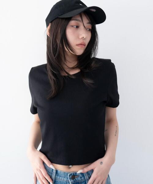 WEGO(ウィゴー)の「WEGO/【26年春夏新作】コンパクトリブT(Tシャツ/カットソー・レディース・ホワイト/ブラック・MEDIUM/SMALL)」の12枚目の写真