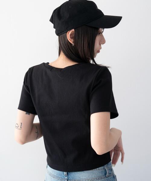 WEGO(ウィゴー)の「WEGO/【26年春夏新作】コンパクトリブT(Tシャツ/カットソー・レディース・ホワイト/ブラック・MEDIUM/SMALL)」の15枚目の写真