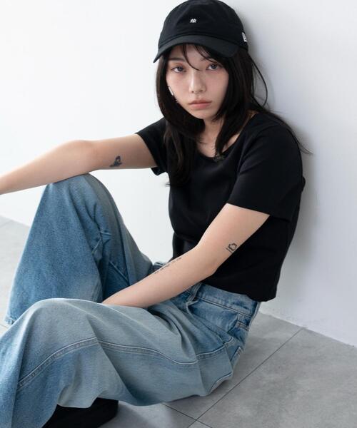 WEGO(ウィゴー)の「WEGO/【26年春夏新作】コンパクトリブT(Tシャツ/カットソー・レディース・ホワイト/ブラック・MEDIUM/SMALL)」の17枚目の写真