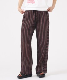 Rouge vif la cle | 【Le Melange/ル・メランジュ】総柄イージーパンツ/チェック柄/バルーンシルエット【WEB限定】(その他パンツ)