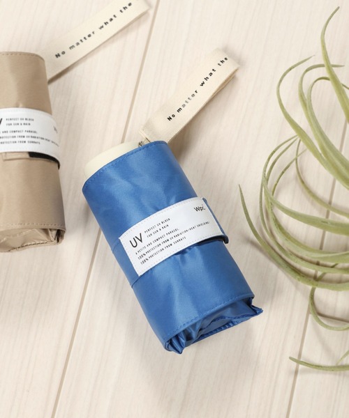 GLOBAL WORK（グローバルワーク）の「遮光ミニマ/晴雨兼用/658865（折りたたみ傘・レディース・ブラック/ライトグリーン/ベージュ/ライトブルー/オフホワイト・FREE）」の5枚目の写真