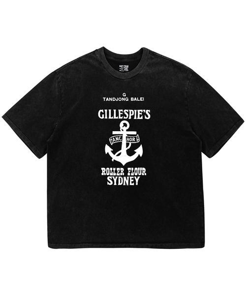 NAVYTEAM(ネイビーチーム)の「SYDNEY ピグメントダイング 半袖Tシャツ(Tシャツ/カットソー・レディース・ブラック×ホワイト/ブラック×グレー/ブラック×グリーン・1/2/3)」の1枚目の写真