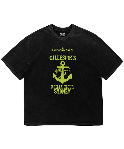 NAVYTEAM(ネイビーチーム)の「SYDNEY ピグメントダイング 半袖Tシャツ(Tシャツ/カットソー・レディース・ブラック×ホワイト/ブラック×グレー/ブラック×グリーン・1/2/3)」の3枚目の写真