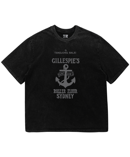 NAVYTEAM(ネイビーチーム)の「SYDNEY ピグメントダイング 半袖Tシャツ(Tシャツ/カットソー・レディース・ブラック×ホワイト/ブラック×グレー/ブラック×グリーン・1/2/3)」の4枚目の写真