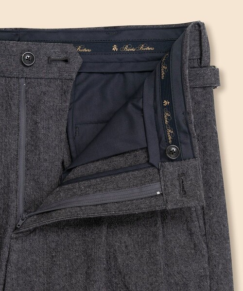 BROOKS BROTHERS(ブルックスブラザーズ)の「コットン/リネン プリーテッドトラウザーズ(スラックス・メンズ・グレー・30inch/31inch/32inch/33inch/34inch/35inch/36inch/38inch)」の4枚目の写真