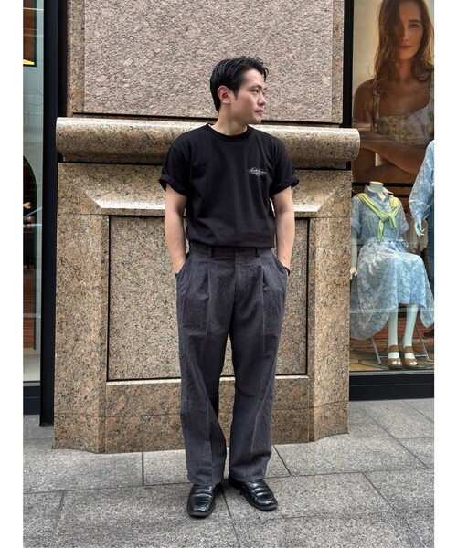 BROOKS BROTHERS(ブルックスブラザーズ)の「コットン/リネン プリーテッドトラウザーズ(スラックス・メンズ・グレー・30inch/31inch/32inch/33inch/34inch/35inch/36inch/38inch)」の5枚目の写真